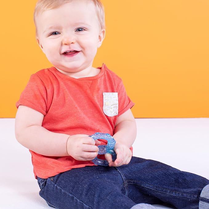 Bright Starts Stay Cool Teethers, Water-Filled & Chillable, BPA Free Teething Toy, Ages 3 Months+, Unisex, 3-Pack