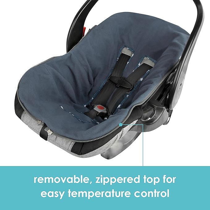 JJ Cole Baby Bundle 365 – Baby Car Seat Cover & Stroller Accessory – Lightweight Baby Bunting for Year Round Comfort