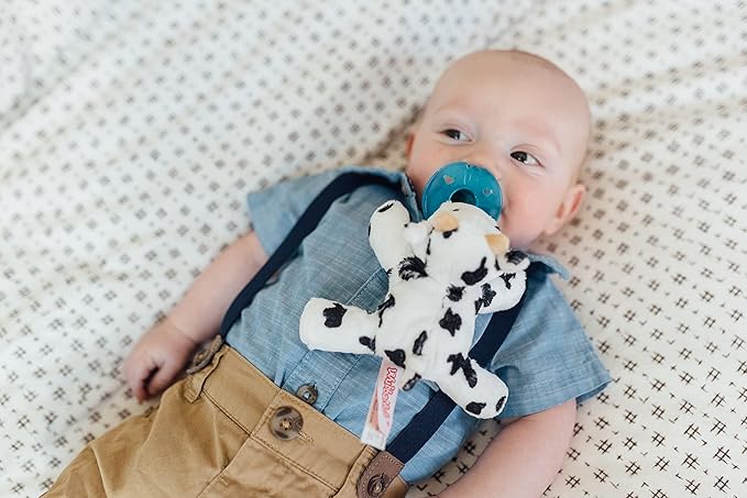 WubbaNub Silicone Infant Pacifier - Cow, BPA Free, Latex Free, Phthalate Free