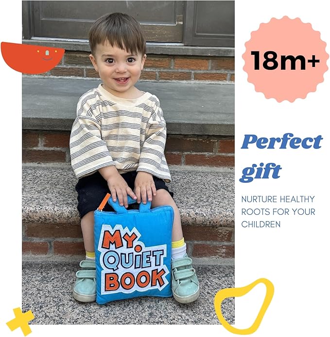 BAVY My Quiet Book - Toddler Plane Activities, Car Airplane Montessori Busy Board Book for Toddlers 1-3 - No Parts to Get Lost - Gifts for 1 2 3 4 Year Old Girl, Birthday Gifts Toys Age 2-4