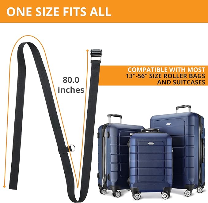 V VOLKGO Car Seat Travel Belt - Easy and Secure Carrier for Airport - Car Seat Belt Strap for Suitcase, Transform Your Baby Chair and Carry-on Luggage into a Dolly Airport Stroller.
