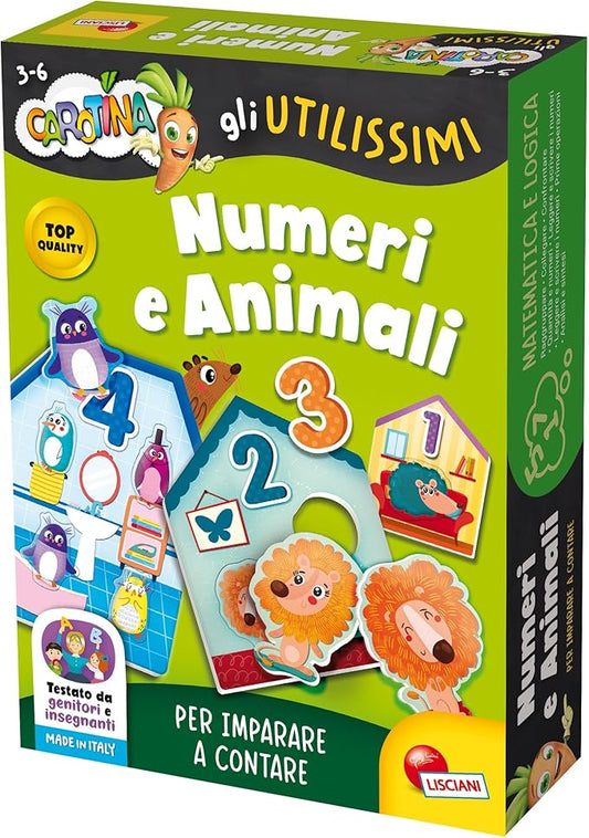 Liscianigiochi 102365 Carotene The Useful Numbers and Animals