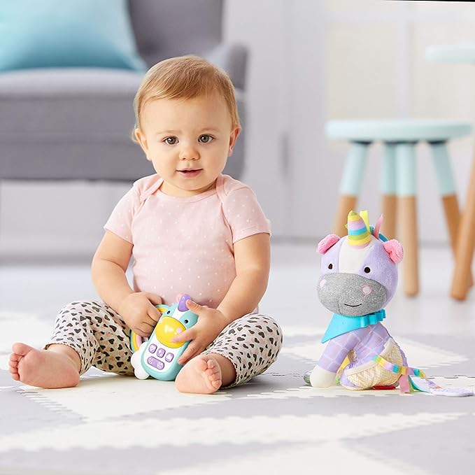 Skip Hop 3-in-1 Baby Activity Push Walker to Toddler Scooter, Zoo Unicorn & Baby Phone Toy, Zoo, Unicorn