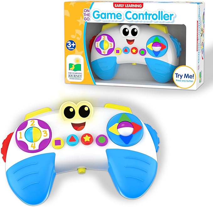 The Learning Journey Early Learning - On The Go Game Controller - Baby Game Controller Toy for Boys & Girls Ages 3 Months and Up - Award Winning Toys