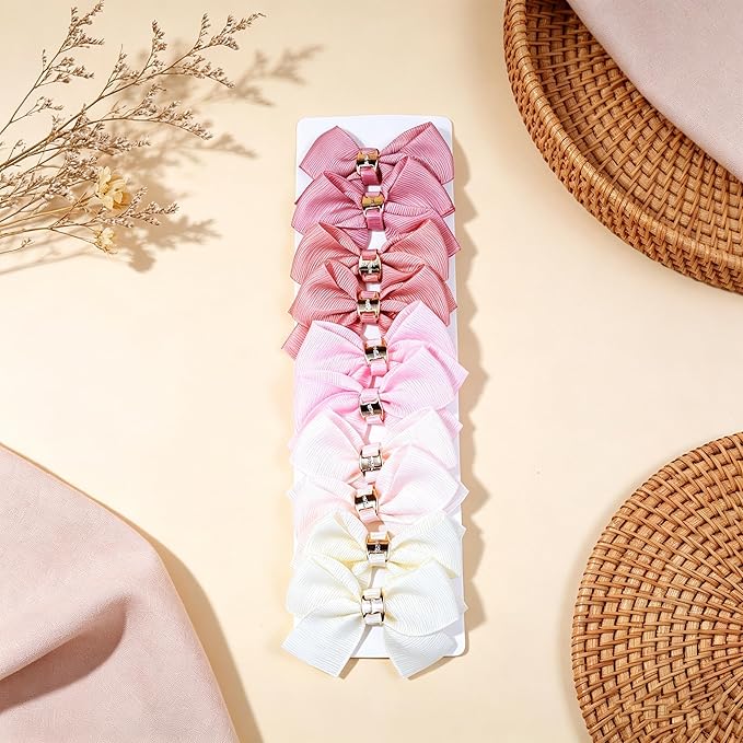 20PCS Baby Girl Dog Gift Wrap Hair Bow Clips Barrettes Grosgrain Ribbon Bow Hair Clips with Metal Clasp Accessories Accessories Alligator Clip for Little Girls Toddler Kids Teens