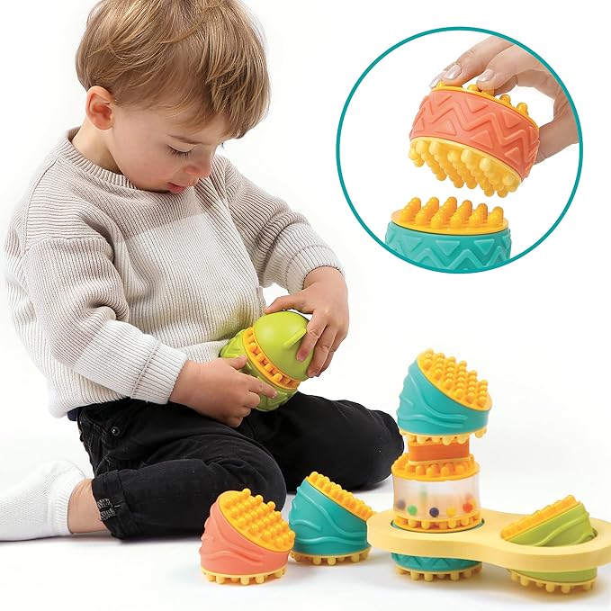 Ludi - Picoton Toys with Sound, Multicolor, Set with 20 Teilen (130085)