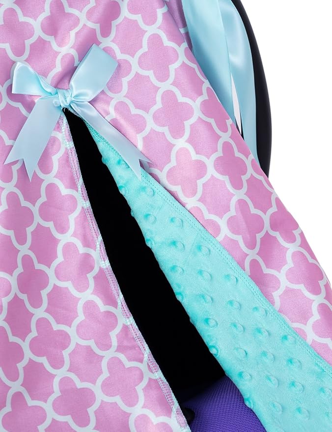 Multi-Use Baby Car Seat Covers Canopies and Breastfeeding Moms Nursing Covers Scarf, Stroller,Shopping Cart Covers, for Baby Shower Gift Silver