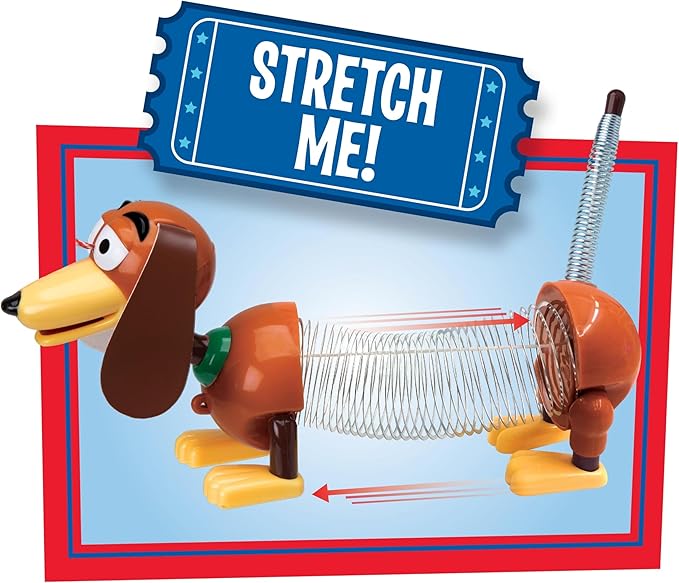 Disney and Pixar Toy Story Slinky Dog Jr Pull Toy, Toys for 3 Year Old Girls and Boys, Kids Toys for Ages 18 Month by Just Play