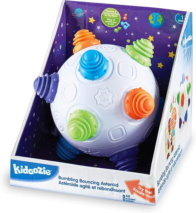 Kidoozie Bumbling Bouncing Asteroid Ages 12 Months + Shaking Dancing Musical Ball Toy Sensory Development