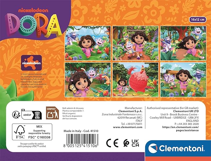 CLEMENTONI, CUBI 12 - DORA THE EXPLORER, 3years, 41510