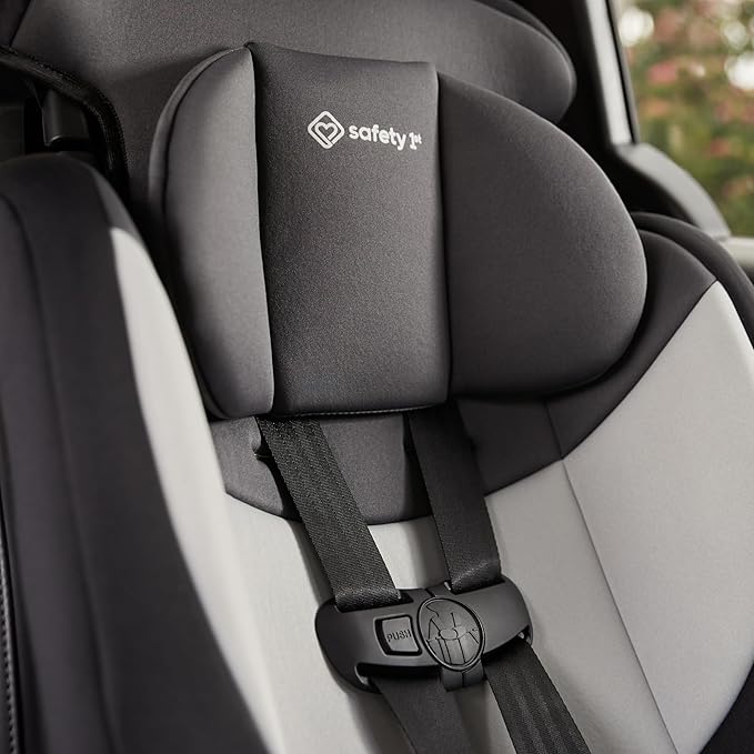 Safety 1st Grand 2-in-1 Booster Car Seat, Converts from High Back to Belt-Positioning Booster, High Back Seat for Kids 40-65, and Belt-Positioning 40-100 Pounds, Sunrise Coral