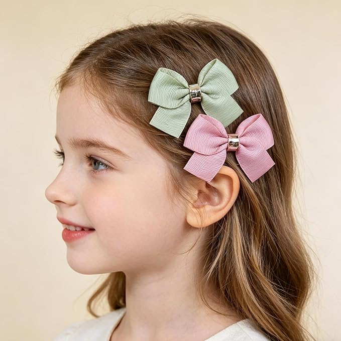 20PCS Baby Girl Dog Gift Wrap Hair Bow Clips Barrettes Grosgrain Ribbon Bow Hair Clips with Metal Clasp Accessories Accessories Alligator Clip for Little Girls Toddler Kids Teens
