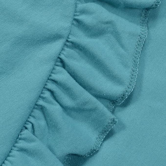 ABREEZE Baby Cotton Play Mat Soft Crawling Mat White Detachable Washable Game Blanket Floor Playmats Kids Infant Child Activity Round Rug Home Room Decor,Green