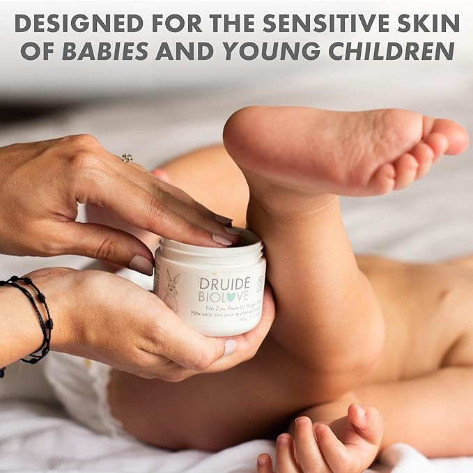 BioLove Diaper Rash Cream, Organic Toddler,Organic No Zinc Paste For Diaper Rash Treatment Cream, With Shea Butter and Oatmeal, Gentle Skin Baby Cream Care Essentials – 60 g (2.11 oz Size Chamomile