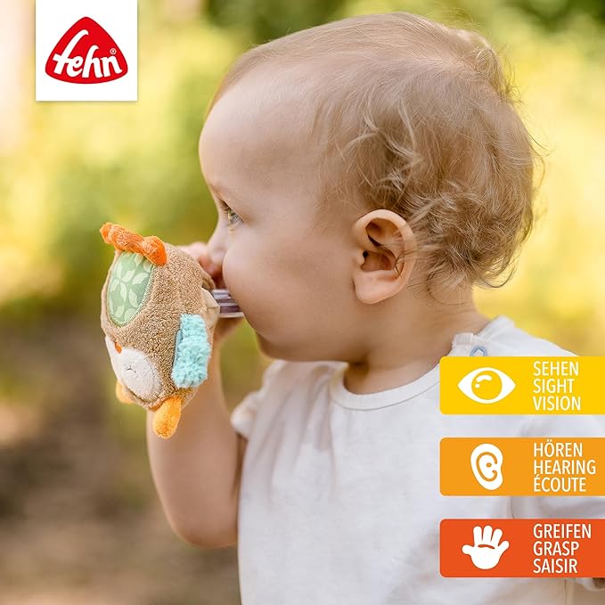 Fehn Sleeping Forest Collection Owl Rattle Ring