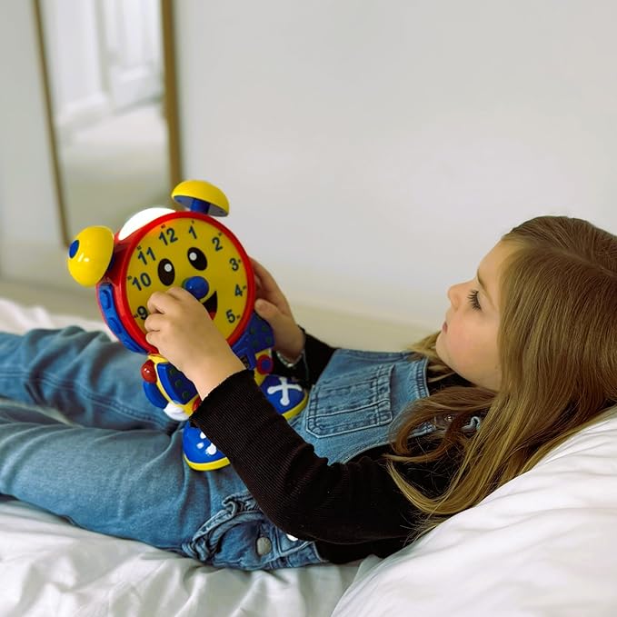 The Learning Journey Telly The Teaching Time Clock, Electronic Analog & Digital Time Telling Aid with Two Quiz Modes & Night Light,Multi