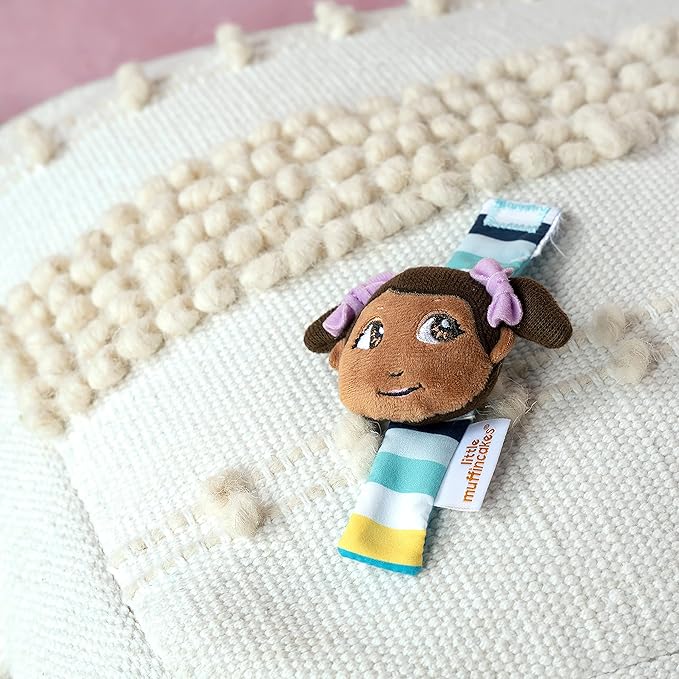 Little Muffincakes Zhara Wrist Rattle, Wearable Baby Toy for Wrist or Ankle, Age Newborn+