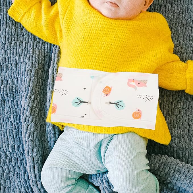 Healifty 4Pcs Baby Belly Band for Newborns Soft Breathable Cotton Babies Infant Umbilical Belt Cords Wrap Cover for Colic Relief and Warmth Toddler Abdomen Protection Band 0-12 Months