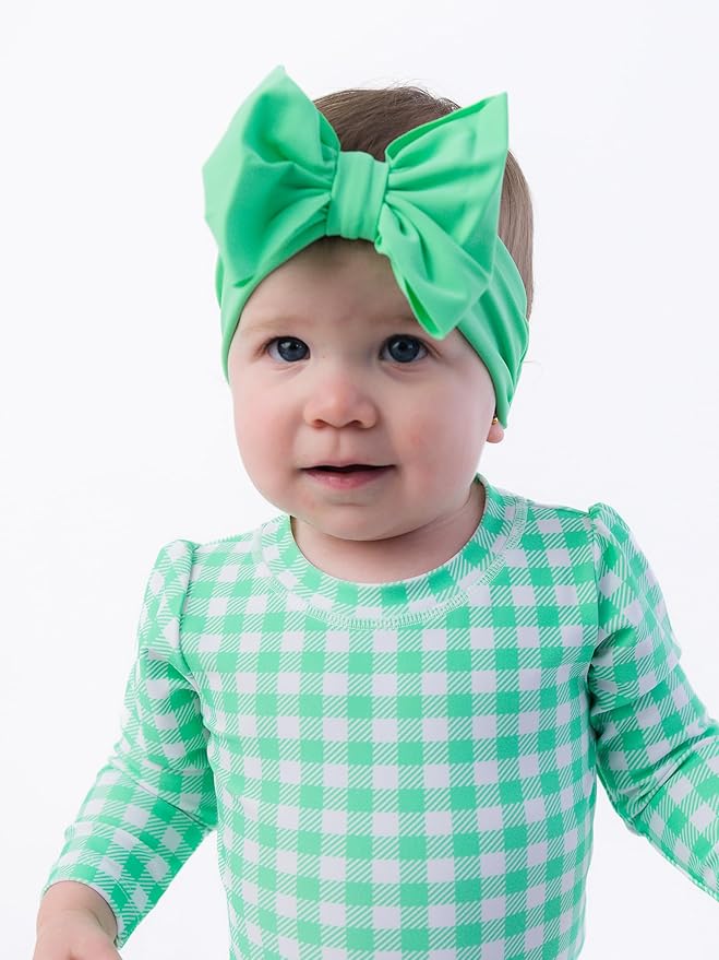 RuffleButts® Girls Swim Bow Headband