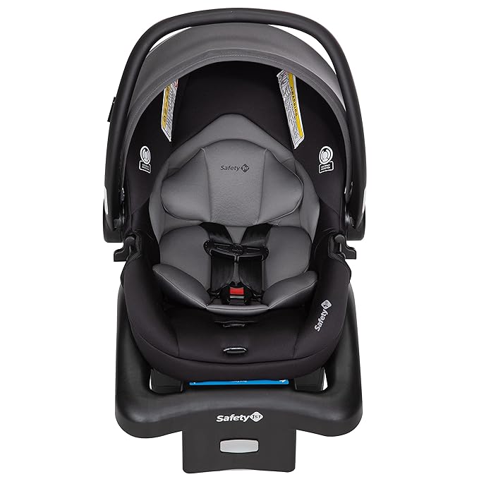 Safety 1st Smooth Ride Travel System Stroller and OnBoard FLX Infant Car Seat, Newborn to Toddler Baby Combo, Easy-Install, Large Canopy, Ample Storage, Foldable, Rear-Facing 4-30 lbs, Monument