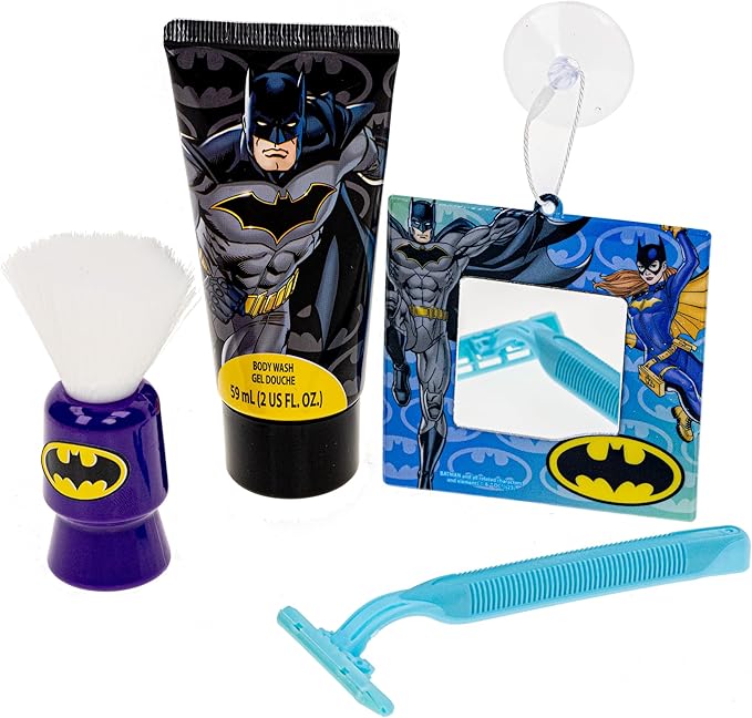 Batman Shaving and Grooming Pretend Play Kit Safe for Kids by Townley Girl