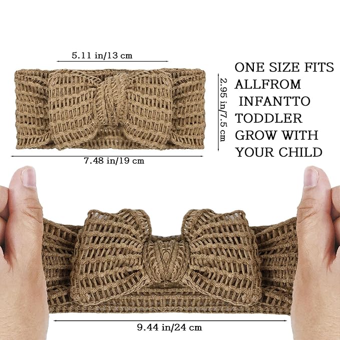 JIAHANG Baby Bows Turban Knotted Head Wraps Hair Bows Headbands