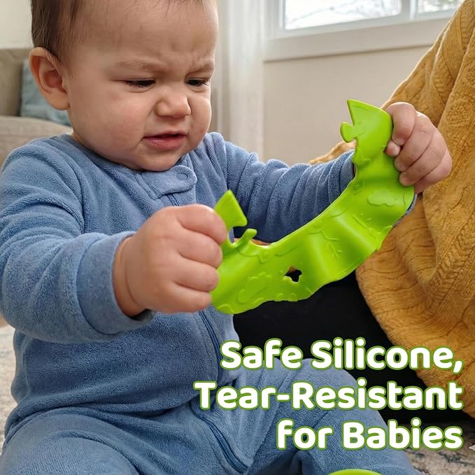 Aprilwolf Hamburger Suction Cup Toys Holder for High Chair, Stroller Baby Toys 6-12 Months & Toddlers, 3 Tethers Keep from Falling, Great for Restaurant & Car Seat Airplane Travel