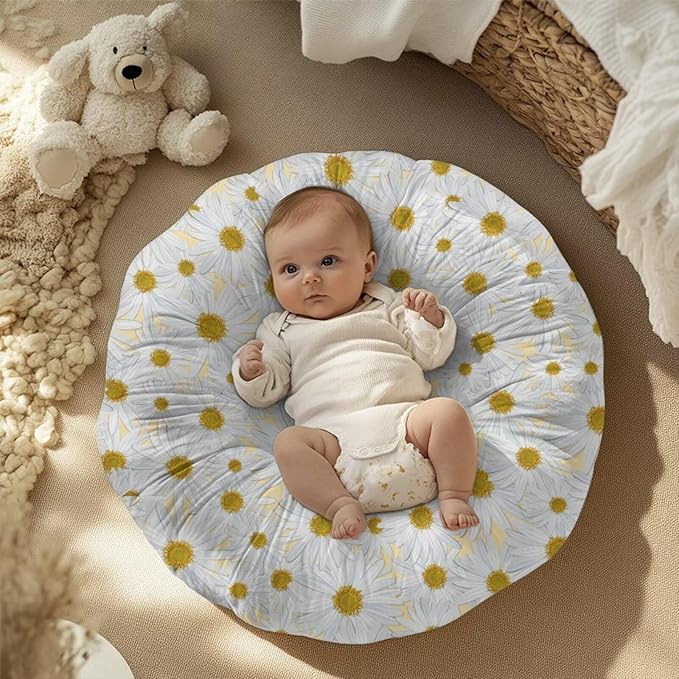 Multi Daisy Newborn Lounger Cover Lounger Cover for Boys Girls Comfy Fit Infant Lounger for Baby, Infant Removable Slipcover Stain Resistant and Scratch Resistant