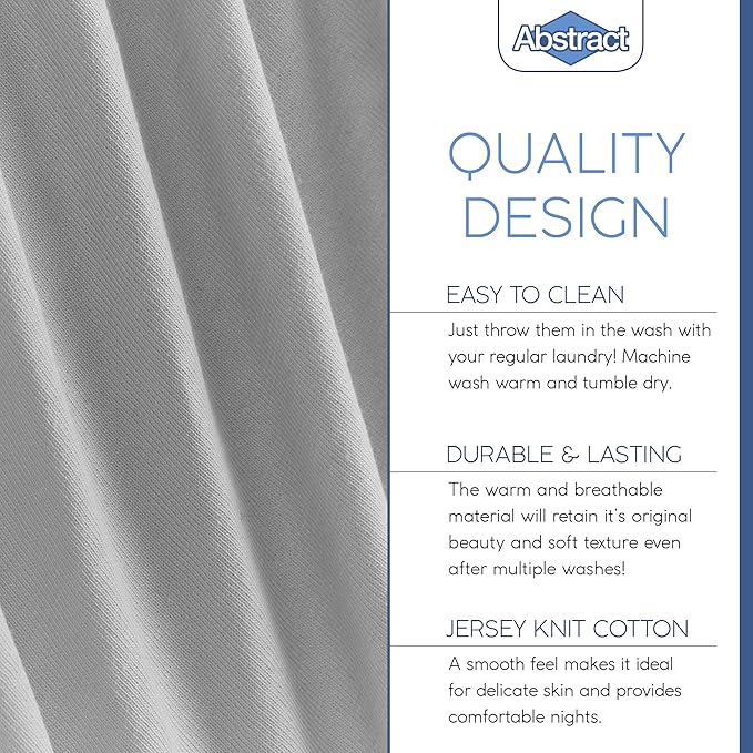 Pack n Play Fitted Sheet – Super Soft, 100% Natural Jersey Cotton – 27” x 39” – for Boys and Girls, Fits Pack n Play, Playard and Foldable Mattresses - Covered Elastic Hem – Solid Gray