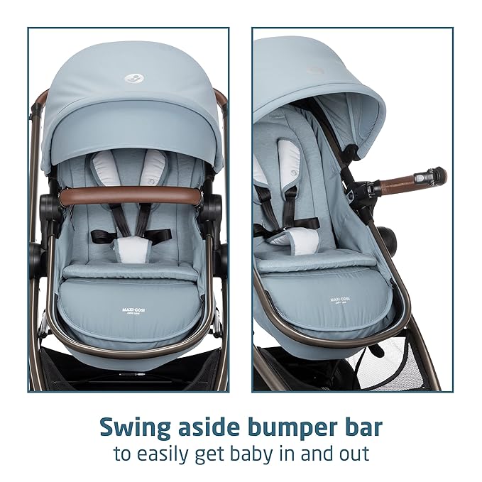 Maxi-Cosi Zelia_ Luxe 5-in-1 Modular Travel System, Choose Between 5 Modes of use & Mico 30 Stand-Alone Additional Infant Car Seat Base, Black, One Size
