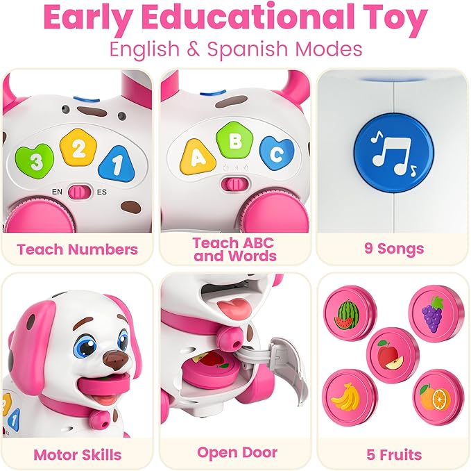 Vahome Puppy Toy for 1 Year Old Girl Gift, Musical Baby Toy 6-12-18 Month, First Birthday Gifts for 1 Year Old Girl Boy, Educational Infant Toys for 7 8 9 10-12 Month