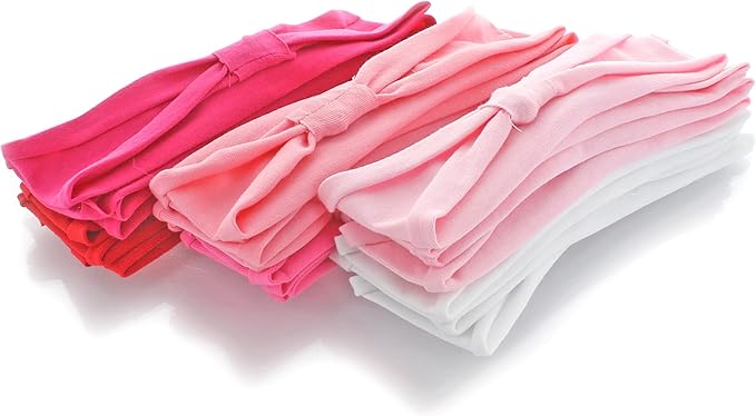 Jersey Knit Cotton Baby Headbands, Infant Size Packs