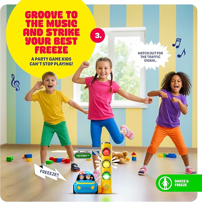 Imagineers Red Light Challenge Game for Kids - 3 4 5 6 Year Old Boy Birthday Gift - Girls Toys for Ages 5-7 - Kids Games for Age 4-8 for 4 Year Old Girl & Boys - Party Games
