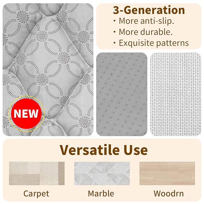 Baby Mat for Floor, Gentle Monster 50x50 Cushioning Padded Baby Playpen Mat, Non-Slip and Machine Washable Crawling Mat for Infants, Babies, Toddlers to Play and Learn Boho Design