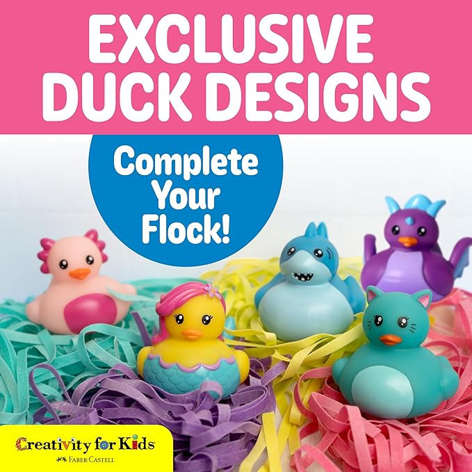 Creativity for Kids Soap Noodles Mermaid Bath Set | Mix, Swirl & Play with Purple Soap Noodles & Splashy The Mermaid Duck | Sensory Bath Toys & Fine Motor Skill Crafts (Ages 3+)