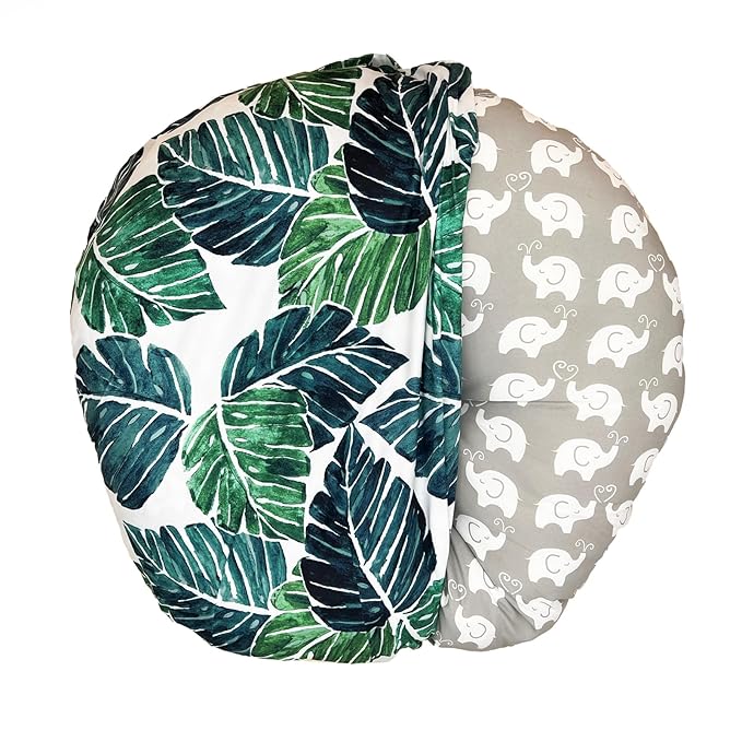 Original Newborn Lounger Cover - Green Leaf