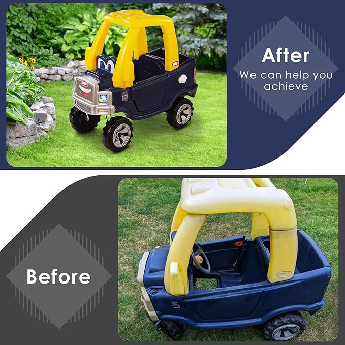 ERKOON Kids Ride On Car Cover Waterproof, Waterproof Cover for Cozy Coupe Cozy Truck Ride-On Car, for Outdoor Sunproof, Dust, Snow(Only Use for Cozy Coupe & Cozy Truck)-1 Pack (2)