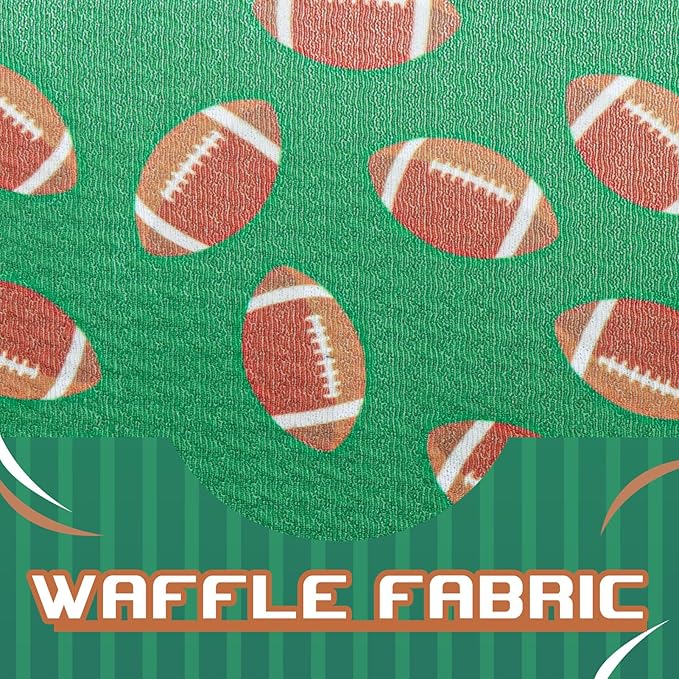 YanJie 7'' Football Baby Clothes Girl Headbands Hair Bows Super Bowl Hair Accessories for Newborn Infant Babies Baby Girl Football Outfit