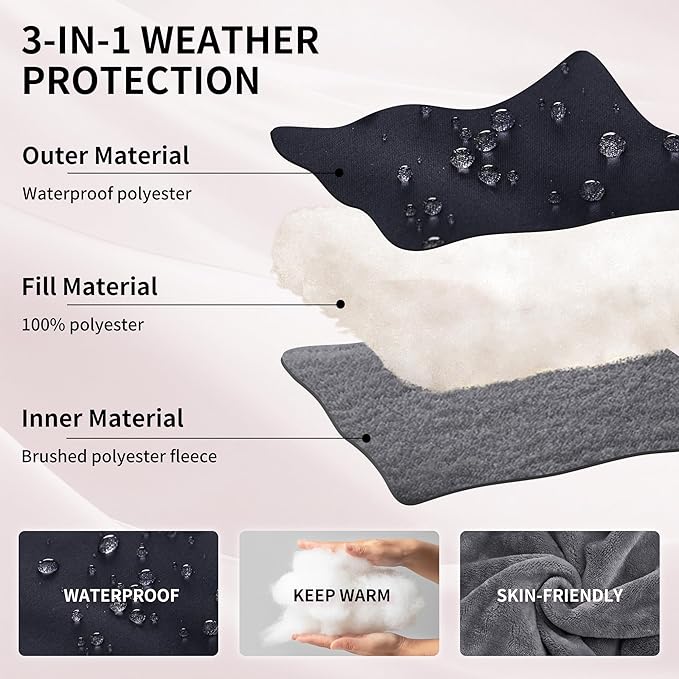 Miracle Baby Bunting Bag for Stroller, Warm Fleece Footmuff with Zippers, Convertible Infant Toddler Sleeping Bag Blanket for Boys Girls