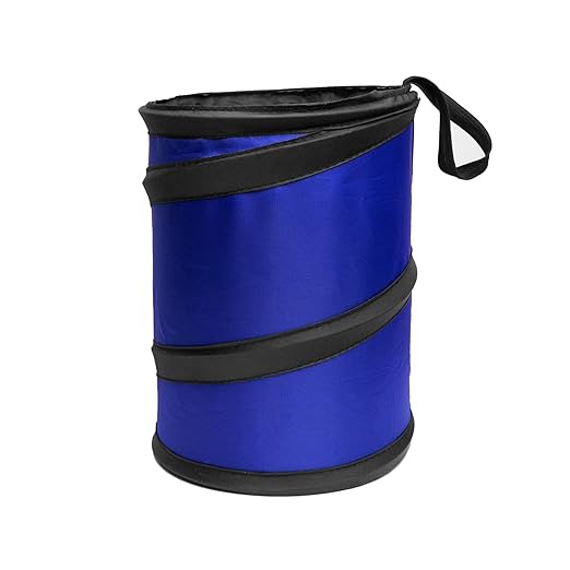 FH Group FH1120 Collapsible Trash Can (Blue) Small with Gift - Universal for Cars Trucks and SUVs
