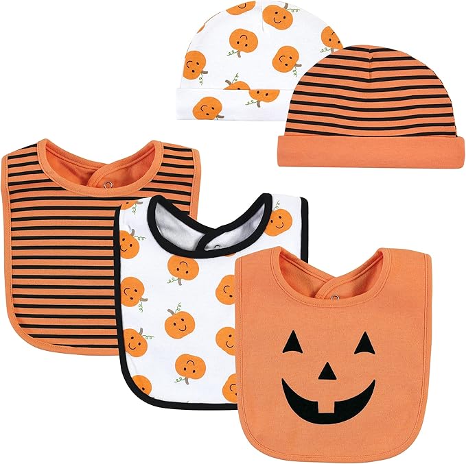 Hudson Baby Unisex Baby Cotton Bib and Headband Set
