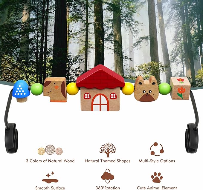 iGRATENS Baby Bjorn Bouncer Toy Bar, Toy for Baby Bouncer Soft & Bliss, Easy to Attach and Remove, Child-Friendly Materials, Exciting Design for Curious Babies, Pet Paradise