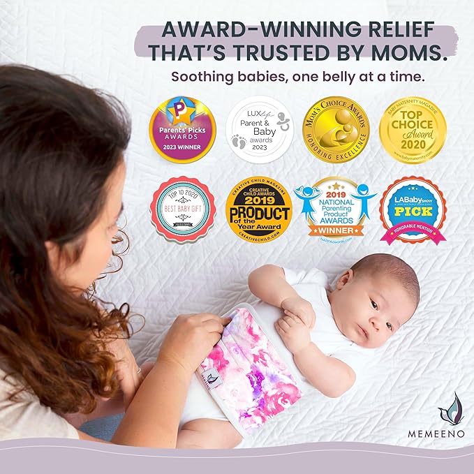 Colic & Gas Relief Baby Belly Band - Bouquet