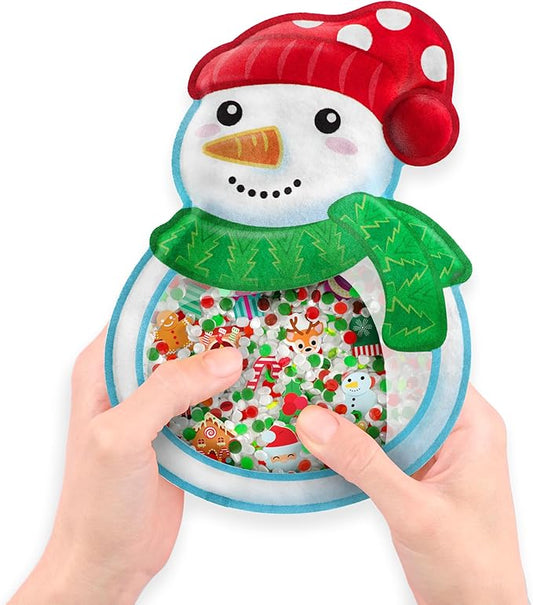 Vango BIZYBOO - Toddler Preschool Learning Activity - Teach Objects and Words with This Educational Seek & Find Sorting Toy – for Ages 2 and Up - Stocking Stuffer - Christmas (Snowman)
