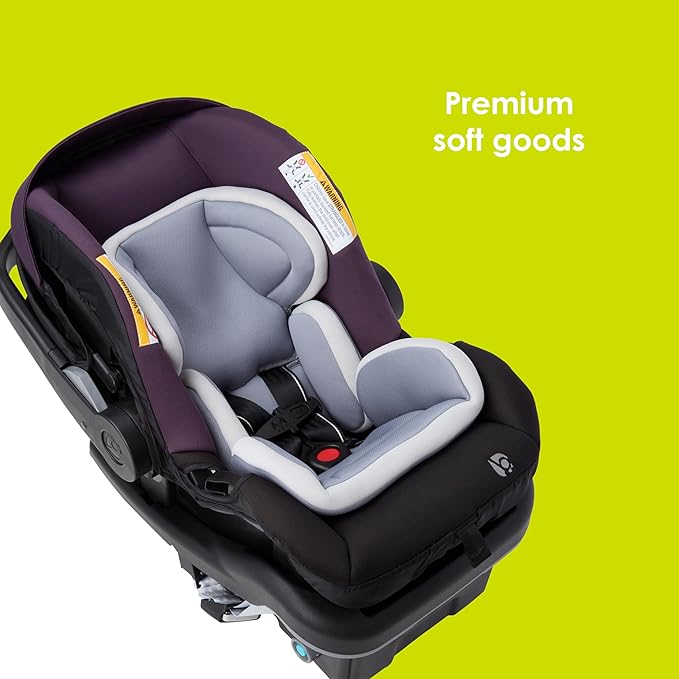 Baby Trend Secure-Lift Infant Car Seat, Dash Plum – Compact Lightweight Carrier, Infant Comfort Cushioning, Adjustable Harness Fit