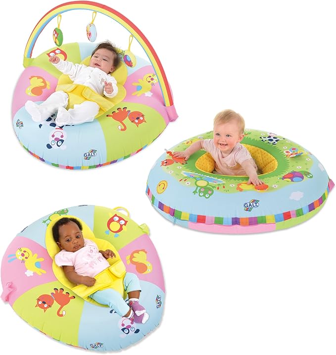 Galt Toys, 3 in 1 Playnest & Gym, Baby Activity Center & Floor Seat, Ages 0+, Multicolor, Model:1004819