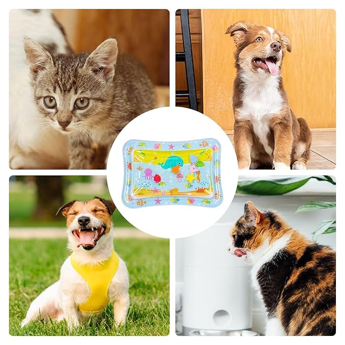 LAFANDE Sensor Water, Pet Cooling Mat, Sensor Water Mat, Water Sensory with Fish for Pet, Water Sensor Mat for Kids, Water Sensory for Cats
