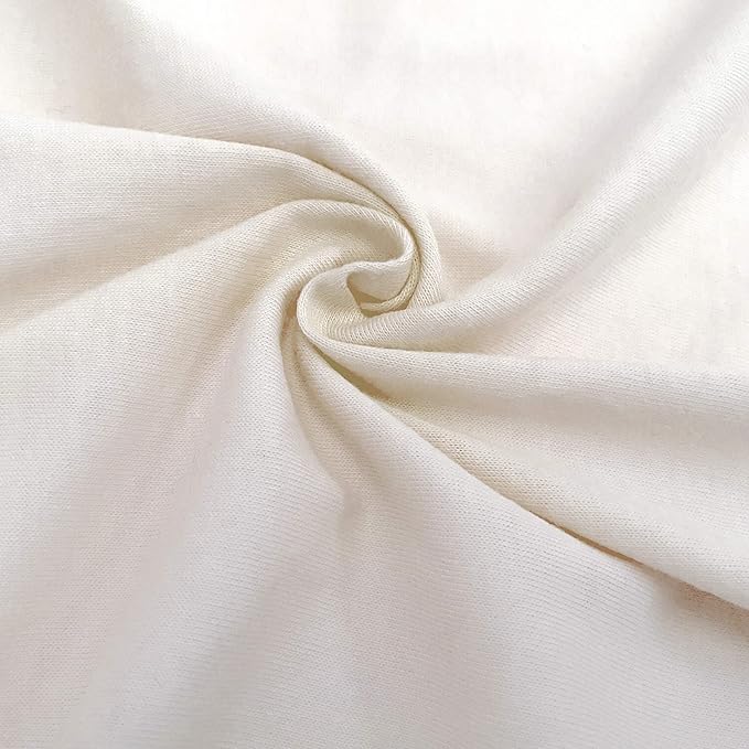 American Baby Company Twin Pack Knit Fitted Pack N Play Playard Sheet Made with Organic Cotton, Natural Color