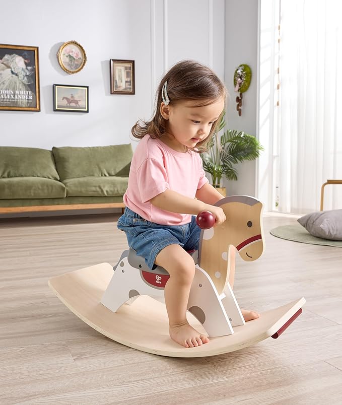 (New Sept) Hape 2 in 1 Rocking Horse