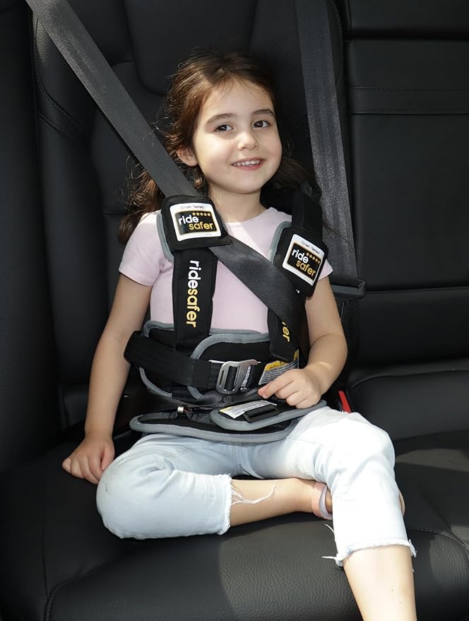 RideSafer Gen 5 - Large Blue, Lightweight, Compact, Portable Car Seat - Perfect for Travel and Everyday Child Safety